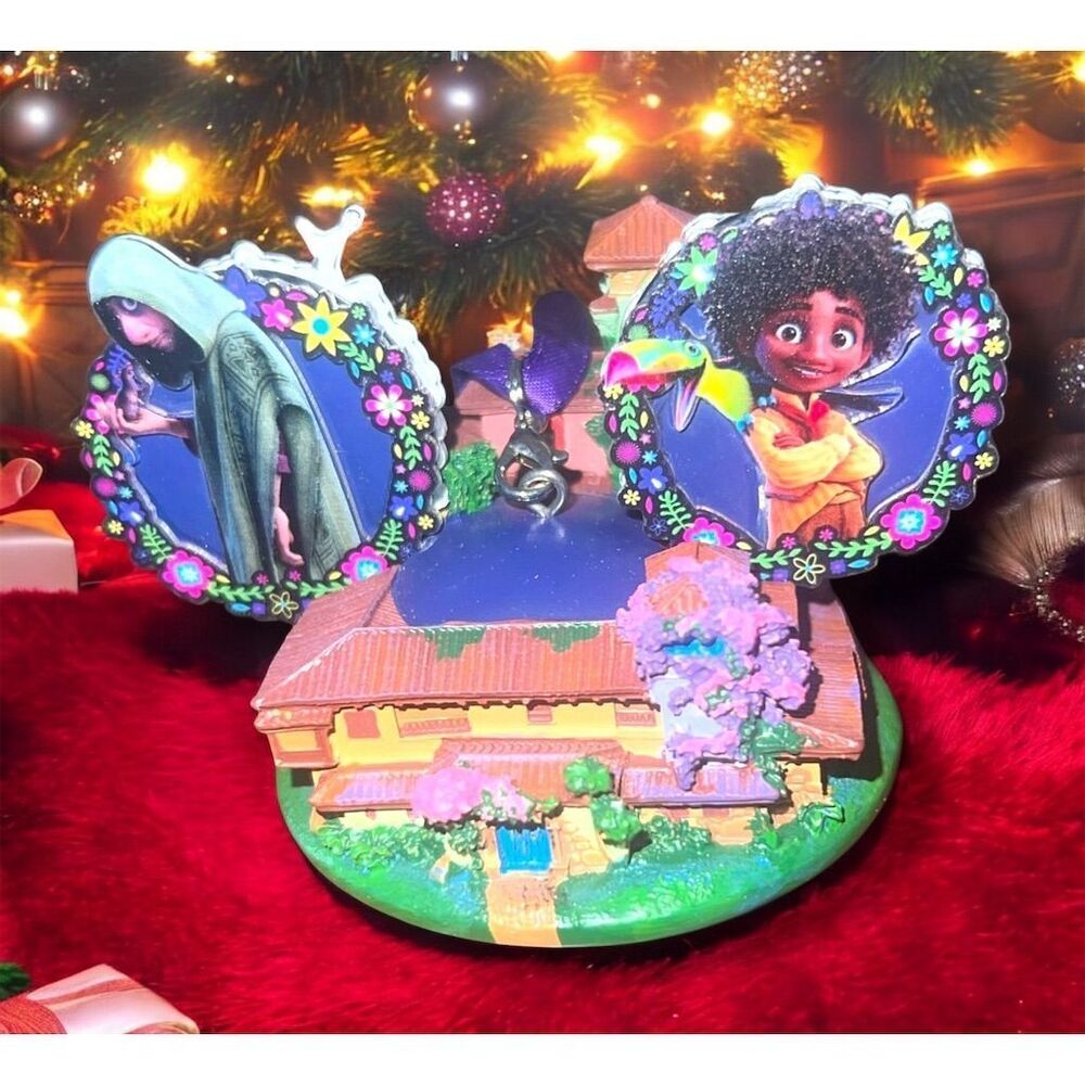 Disney Encanto Mirabel Light-Up Christmas Ornament 2023 Sketchbook Hat NWT